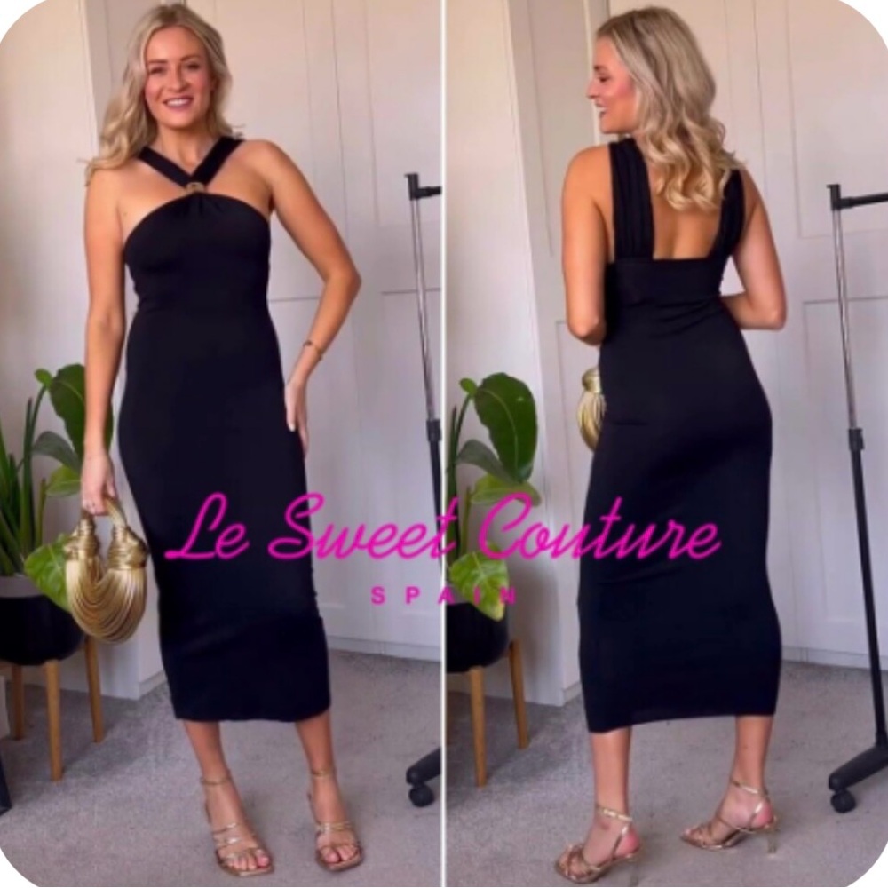 Zara Black Midi Dress